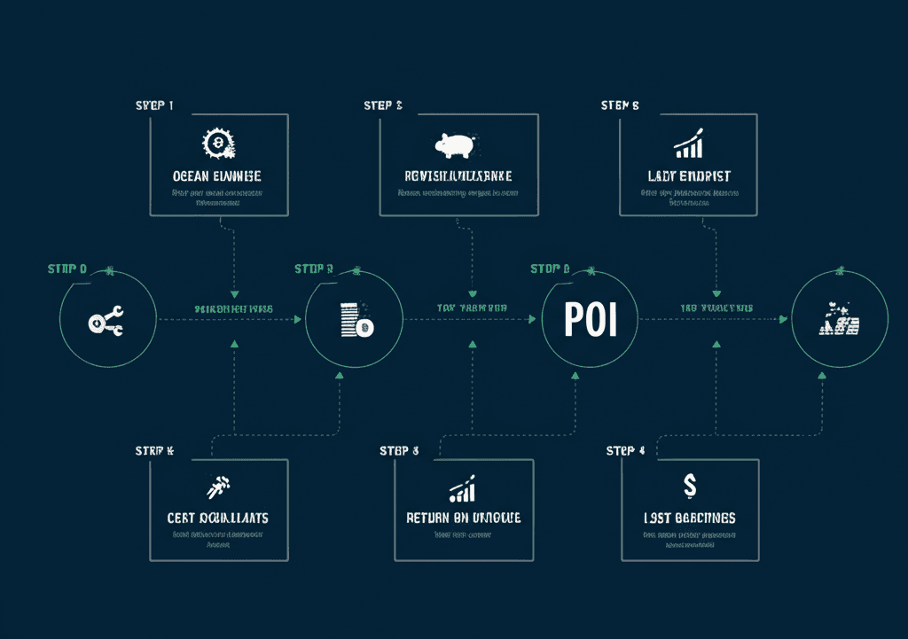 Equipment ROI calculation steps