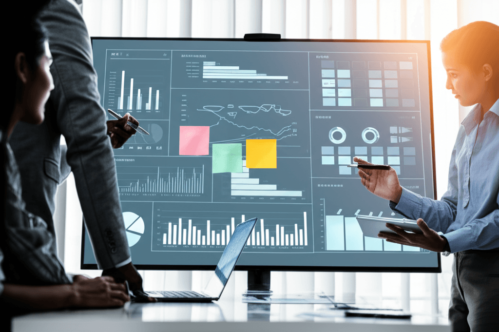 Business owners accessing strategic planning resources