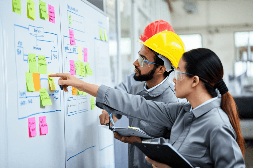 Manufacturing facility with lean principles applied