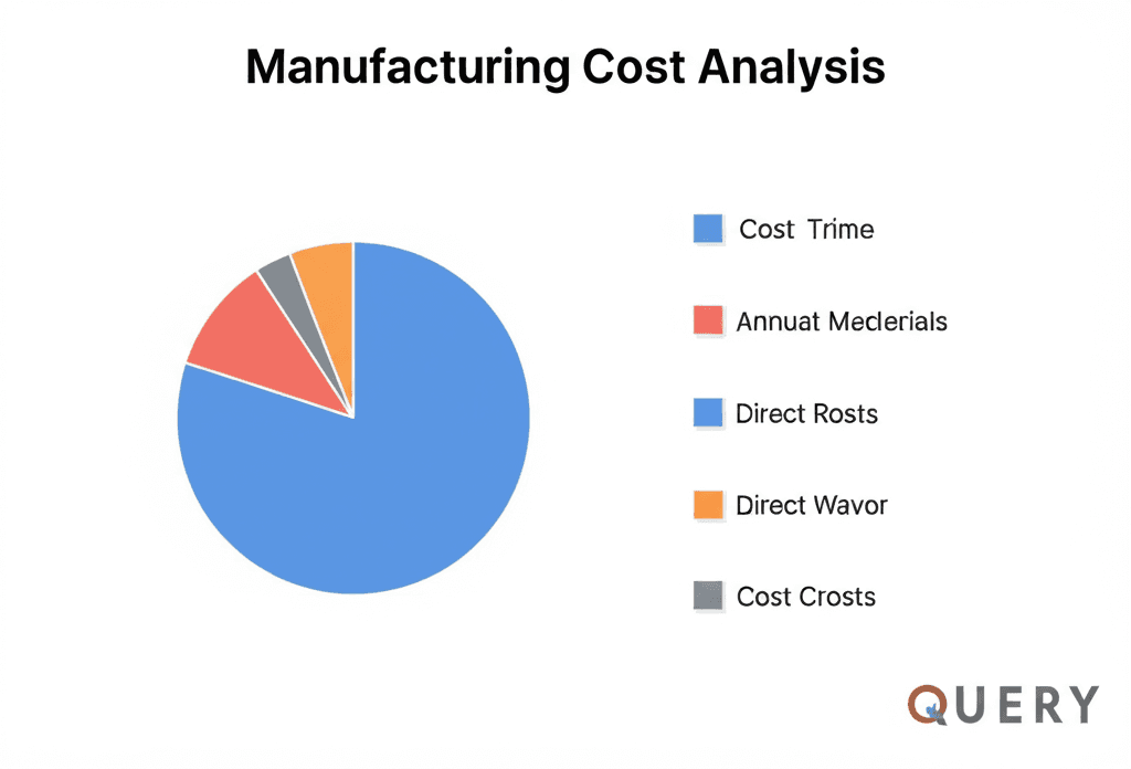 Detailed manufacturing cost analysis with charts and production data