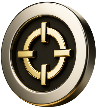 Financial target icon