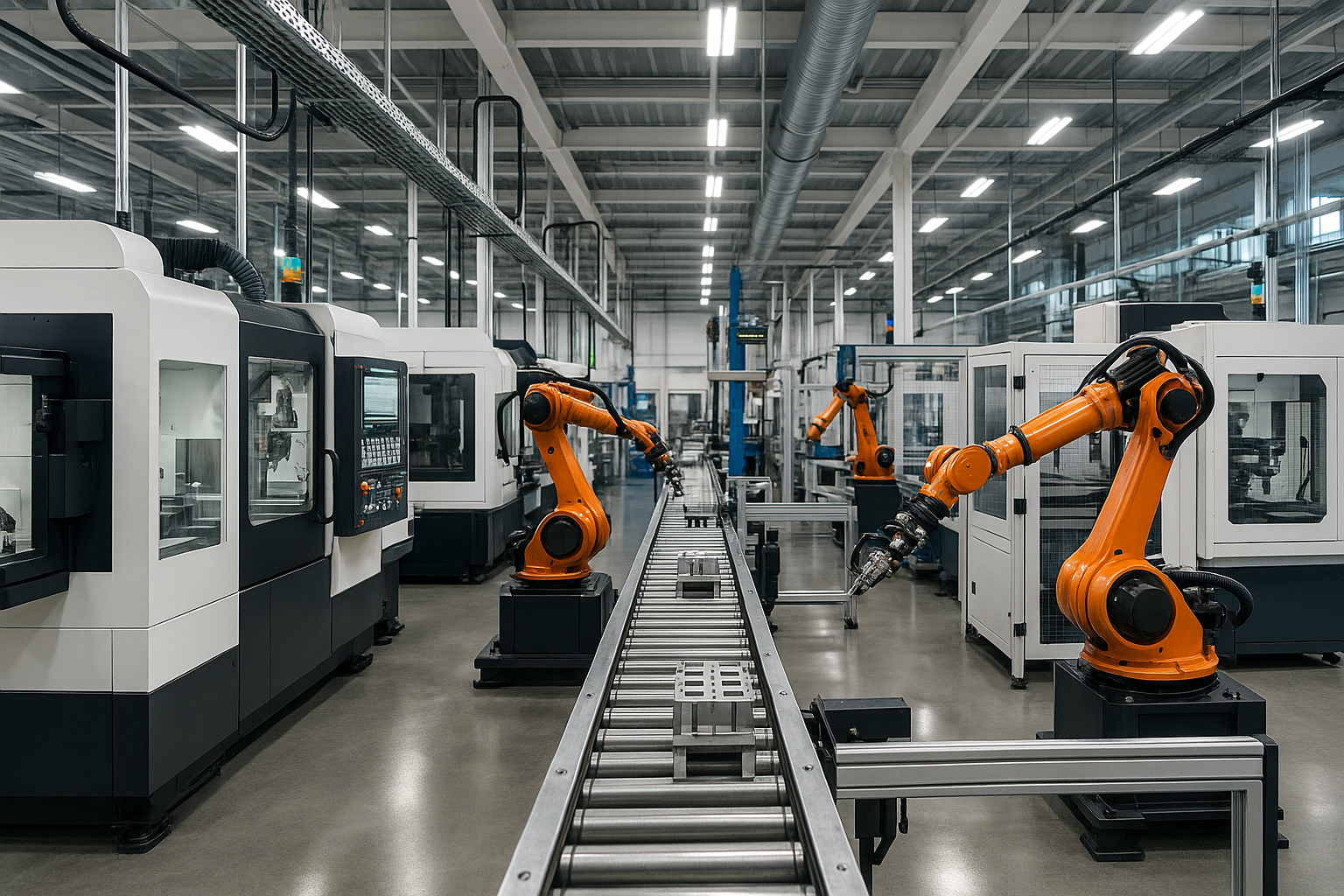 Modern Automated Manufacturing Facility