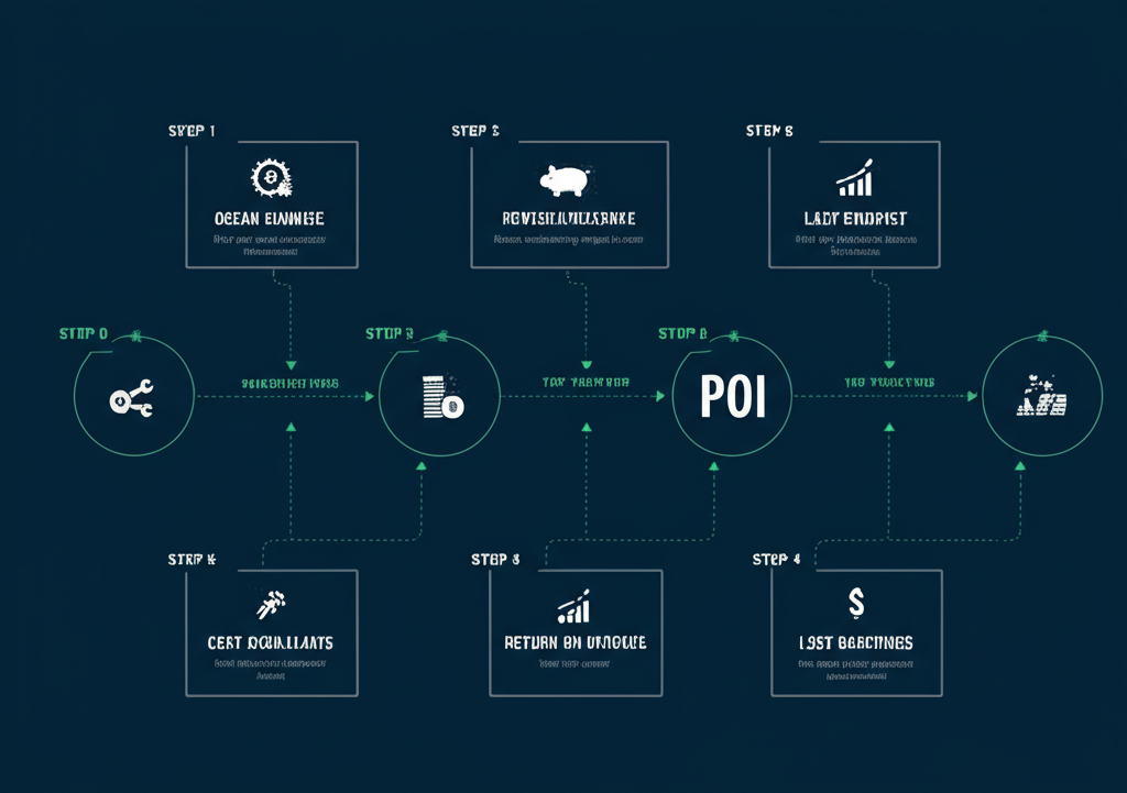 Equipment ROI calculation steps