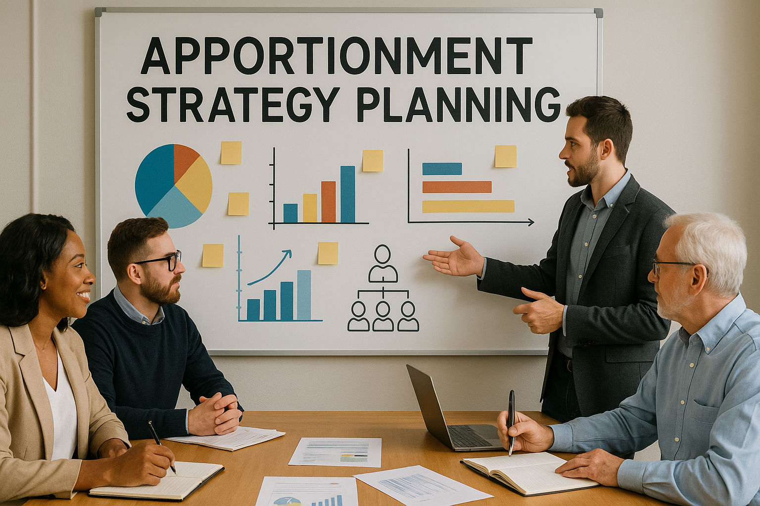 Strategic tax apportionment planning session for multi-state manufacturing operations