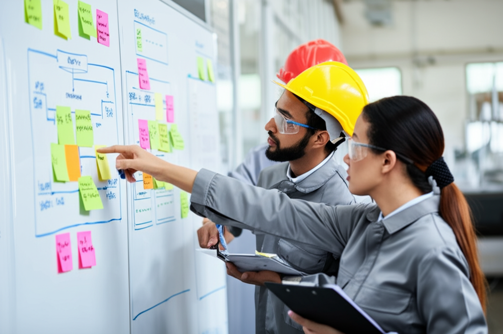 Manufacturing facility with lean principles applied