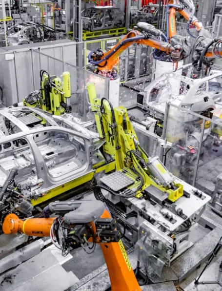 Metal fabrication facility with robotic equipment