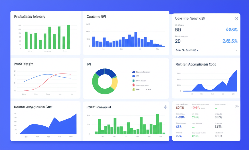 Visual representation of profitability metrics