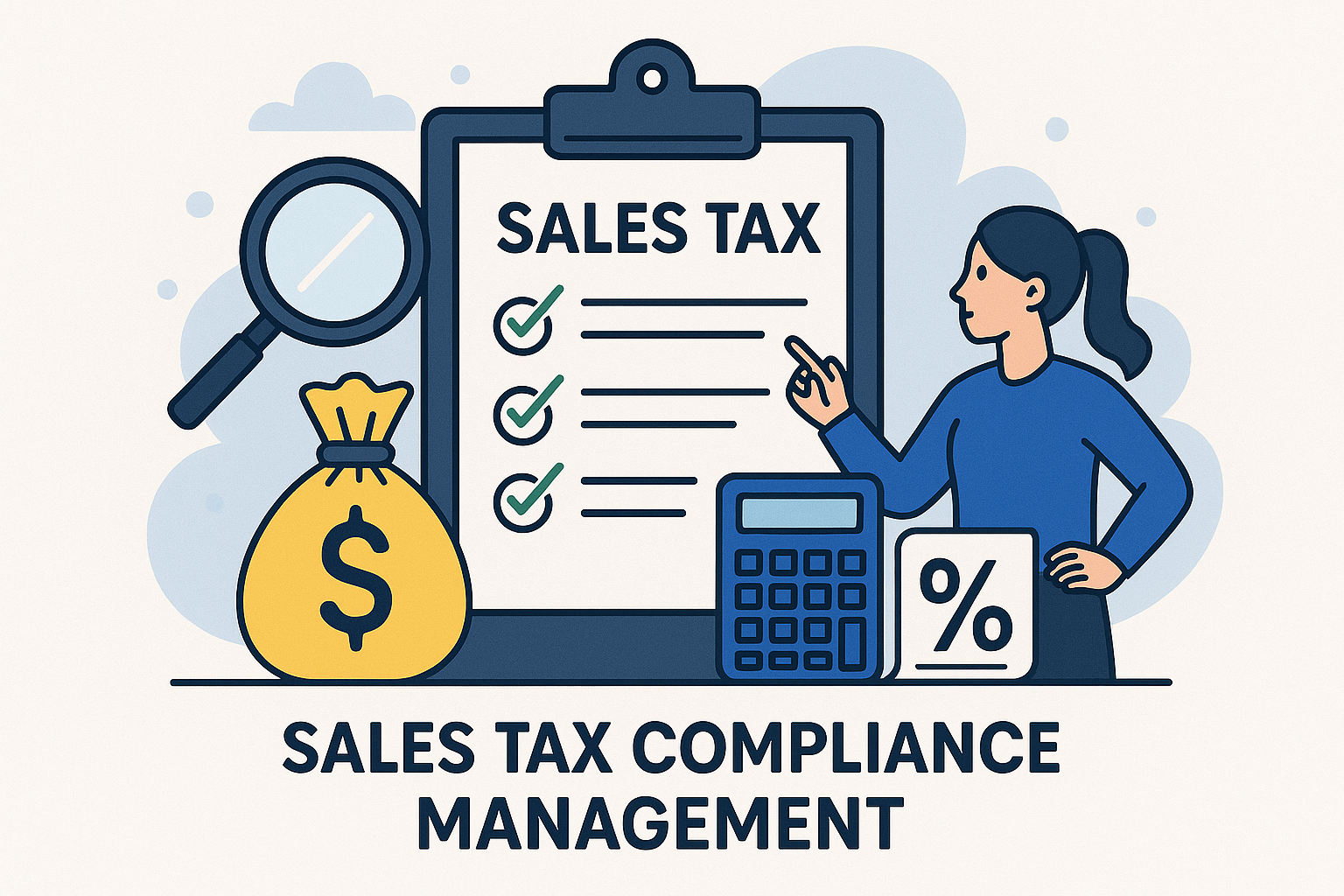 Sales and use tax compliance management for manufacturing businesses